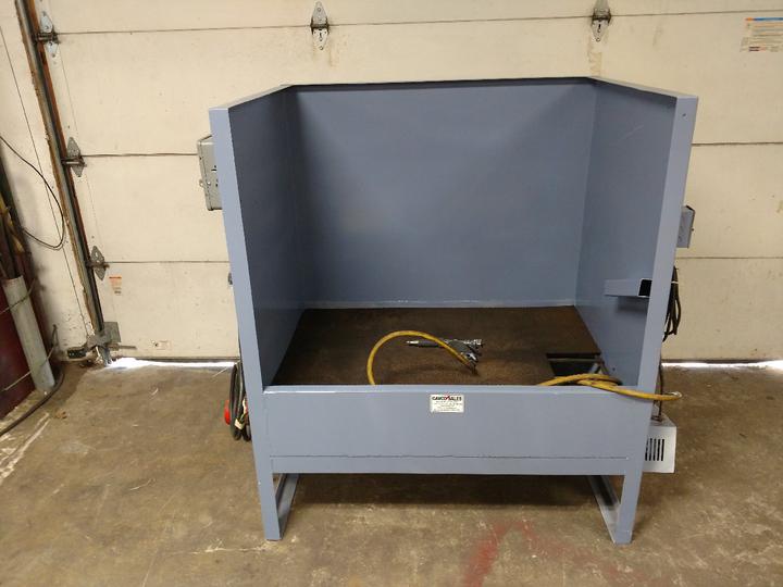 Used Peterson Recirculating Rinse Booth, Electric Heat, 220v, 1Ph