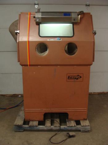 Used Zero Glass Bead Blasting Cabinet Model 55 6 300r Df 24 X 42